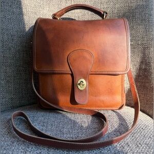 Vintage COACH - Pre-94 Station Bag British Tan